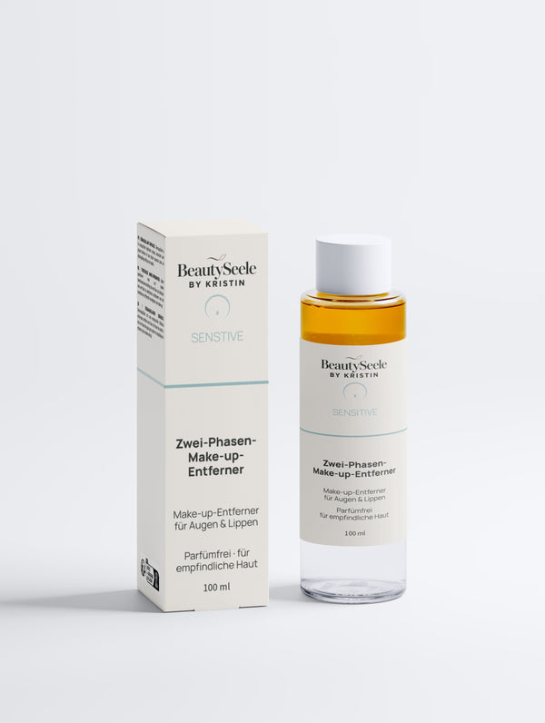 SENSITIVE Zwei-Phasen-Make-up-Entferner – Parfümfreier Make-up-Entferner für Augen & Lippen · 100 ml | BeautySeele by Kristin