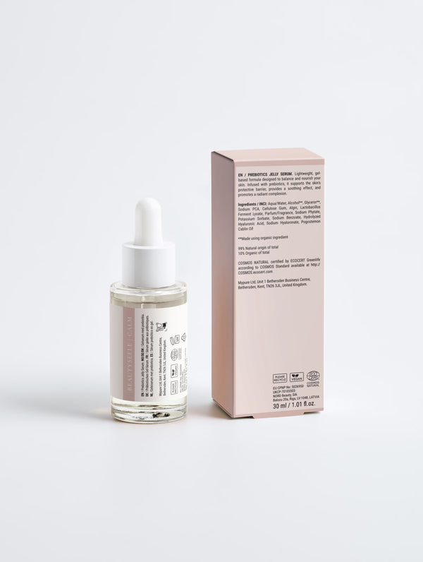 BEAUTYSEELE CALM Prebiotic Gel Serum mit Hyaluronsäure – leichte Feuchtigkeitspflege, 30 ml
