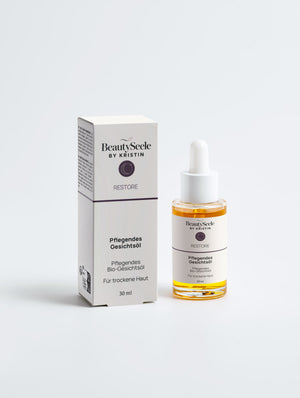 RESTORE Pflegendes Gesichtsöl – Pflegendes Bio-Gesichtsöl für trockene Haut · 30ml 