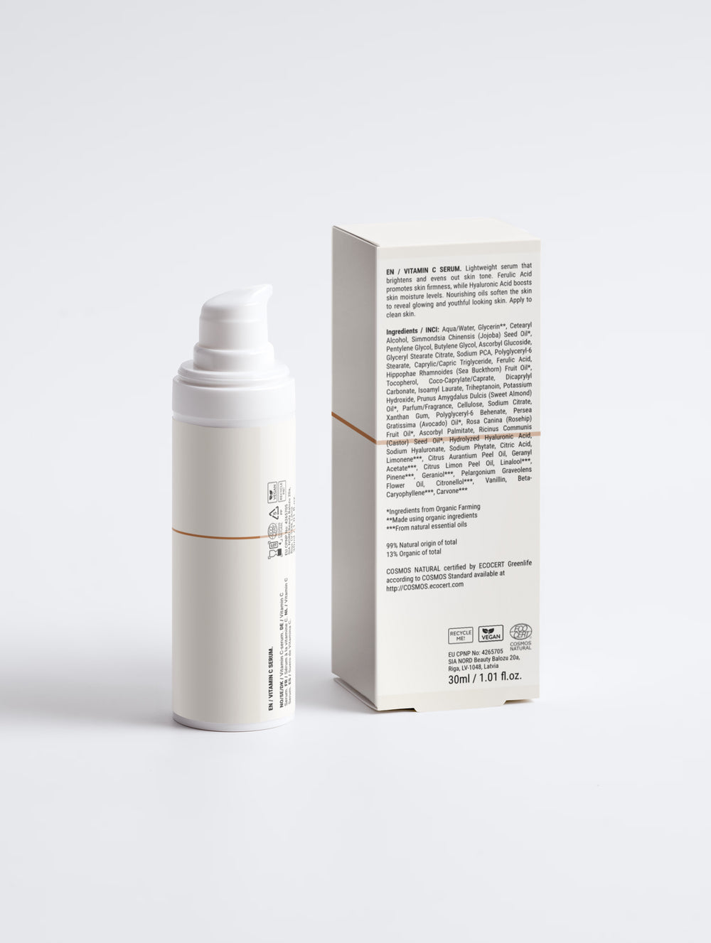 BEAUTYSEELE GLOW Vitamin C Serum – Serum mit 2% Vitamin C & Ferulasäure, 30 ml