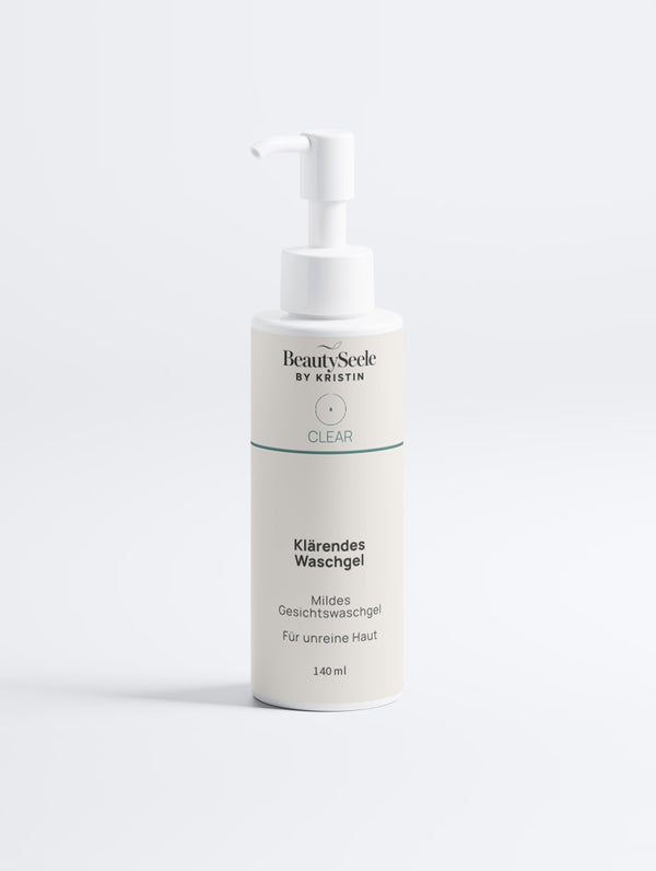 CLEAR Klärendes Waschgel – Klärendes Waschgel für unreine Haut · 140 ml | BeautySeele by Kristin
