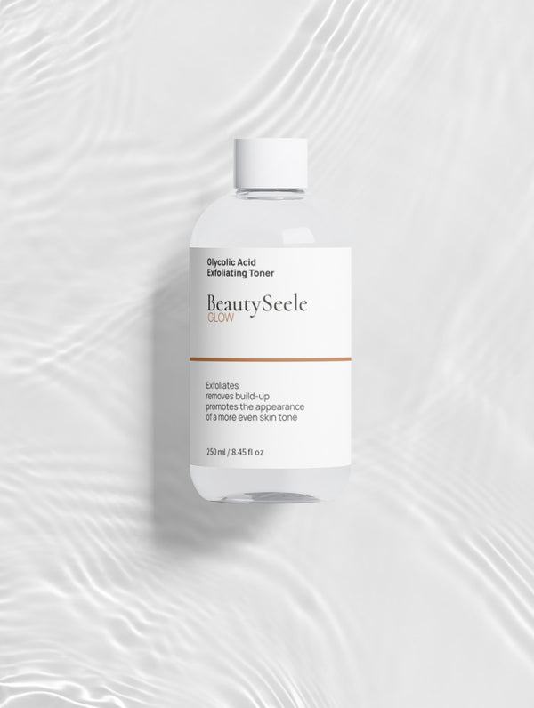 BEAUTYSEELE GLOW Glycolic Toner – 5% Glykolsäure Peeling-Toner für ein glatter wirkendes Hautbild, 200 ml