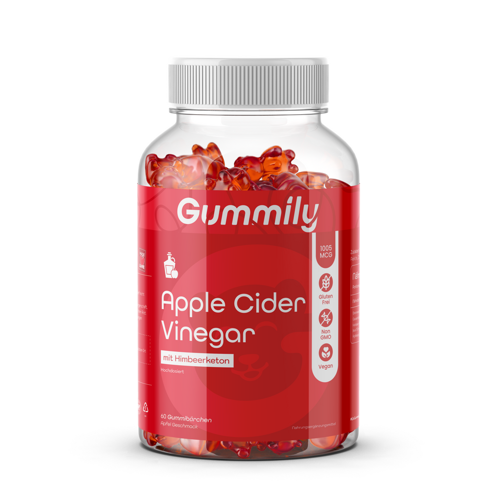 Apple Cider Vinegar Gummies 1000 mg – Raspberry, Vegan