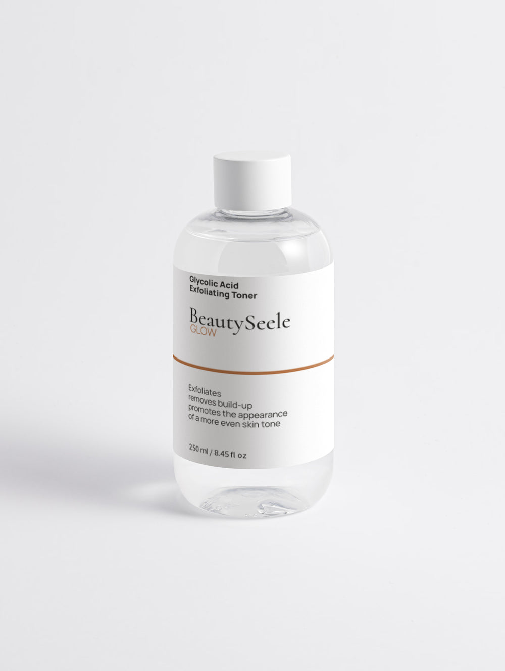 BEAUTYSEELE GLOW Glycolic Toner – 5% Glykolsäure Peeling-Toner für ein glatter wirkendes Hautbild, 200 ml