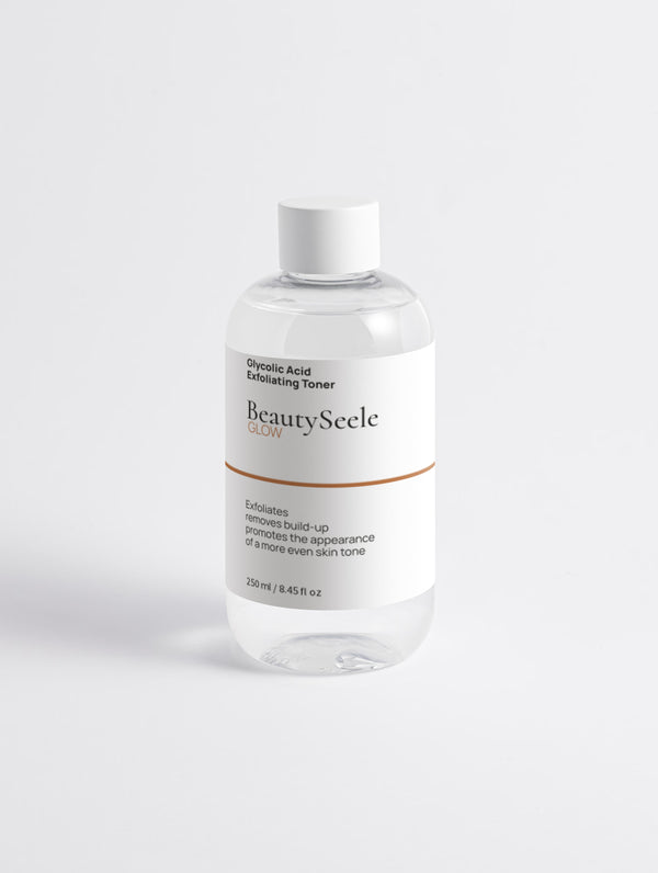 BEAUTYSEELE GLOW Glycolic Toner – 5% Glykolsäure Peeling-Toner für ein glatter wirkendes Hautbild, 200 ml