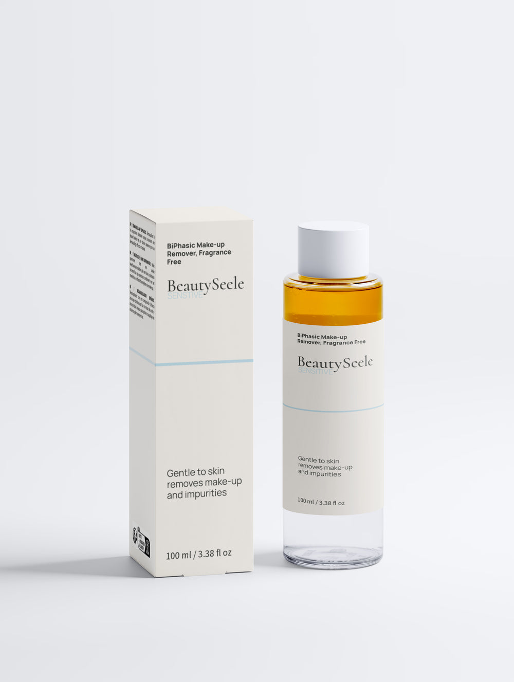 BEAUTYSEELE CALM SENSITIVE Bi-Phase Remover – parfümfreier Make-up-Entferner für Augen & Lippen, 100 ml