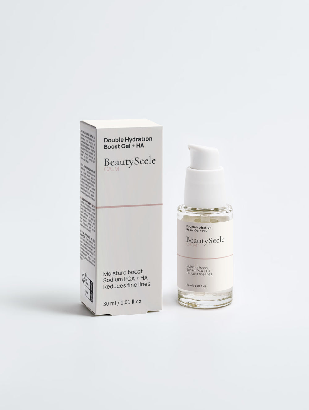 BEAUTYSEELE CALM Hydra Boost Gel + HA mit Hyaluronsäure – leichte Feuchtigkeitspflege, 30 ml