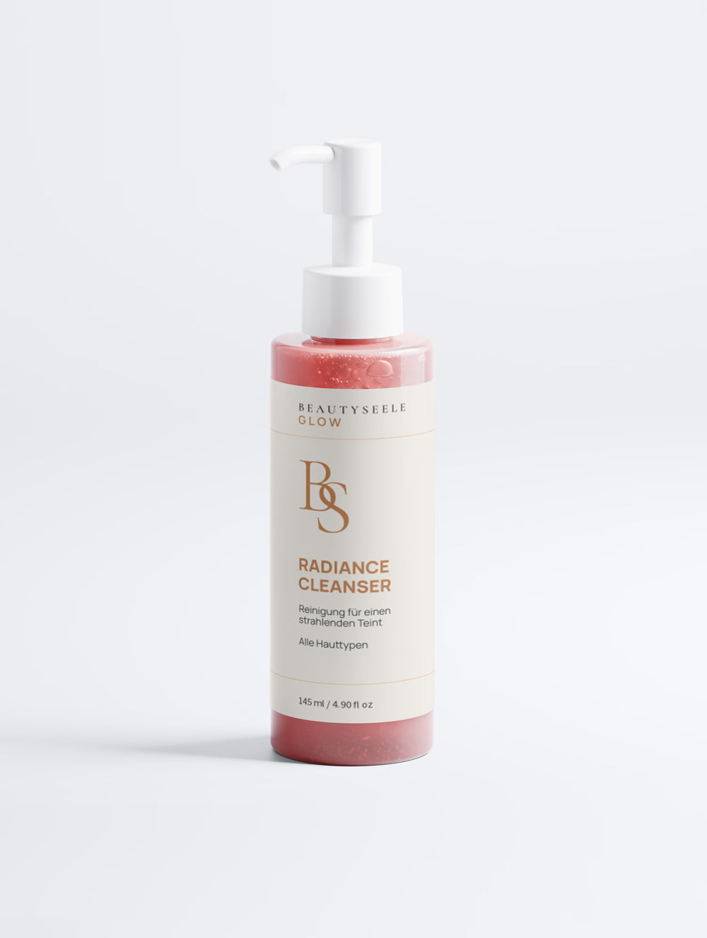 BEAUTYSEELE GLOW Radiance Cleanser – erfrischendes Gesichtswaschgel für normale & ölige Haut, 145 ml