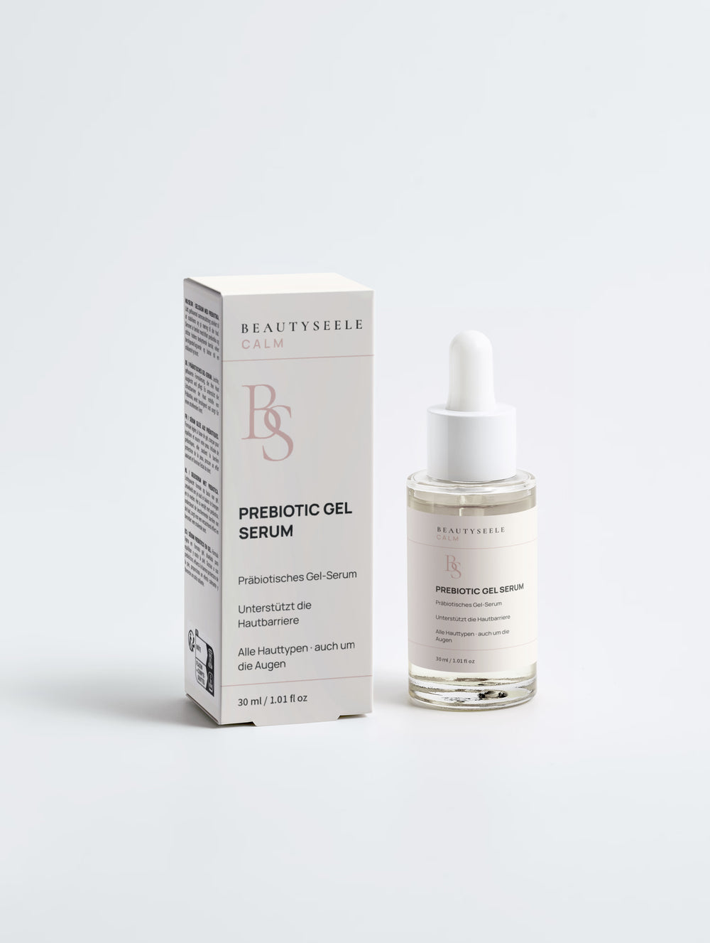BEAUTYSEELE CALM Prebiotic Gel Serum mit Hyaluronsäure – leichte Feuchtigkeitspflege, 30 ml
