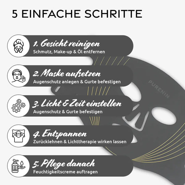 LED Lichttherapie Maske
