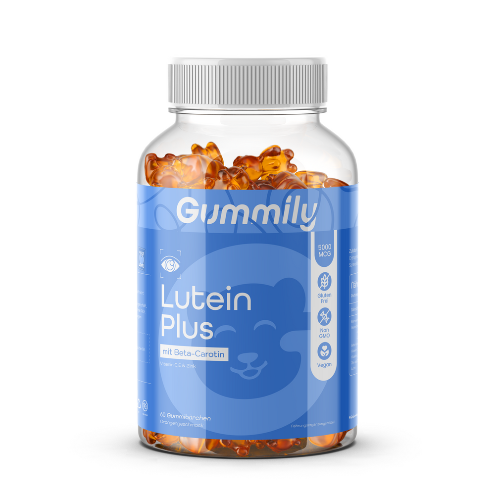 Lutein Gummies with Vitamin C, E & Zinc – Orange