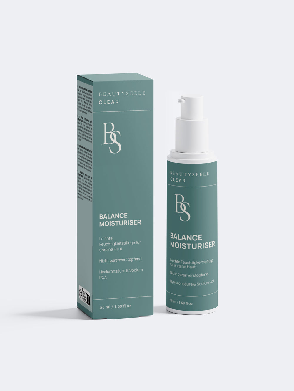 BEAUTYSEELE CLEAR Balance Moisturiser – leichte Feuchtigkeitscreme für unreine Haut, 50 ml