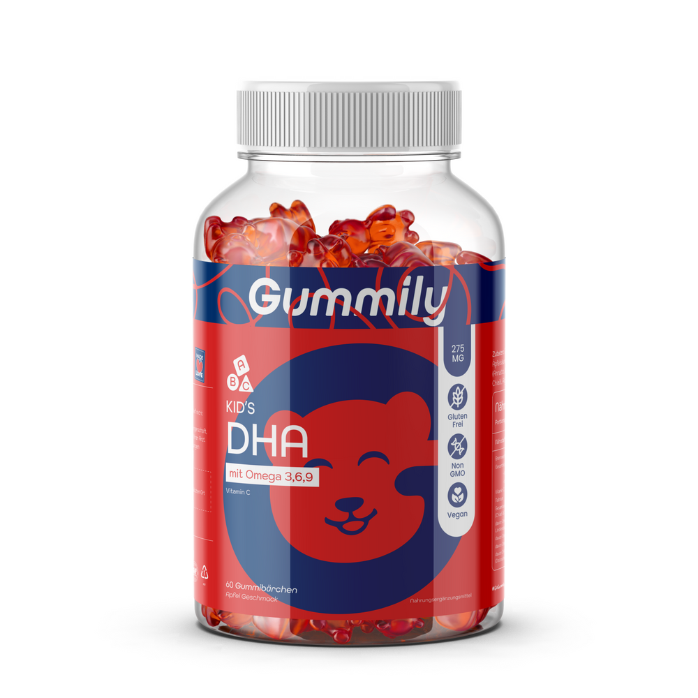 Omega 3 Gummies for Children – Algae DHA & Vitamin C, Vegan