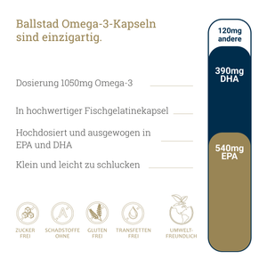 Frische Omega-3 Fischöl-Kapseln - 1 Monat