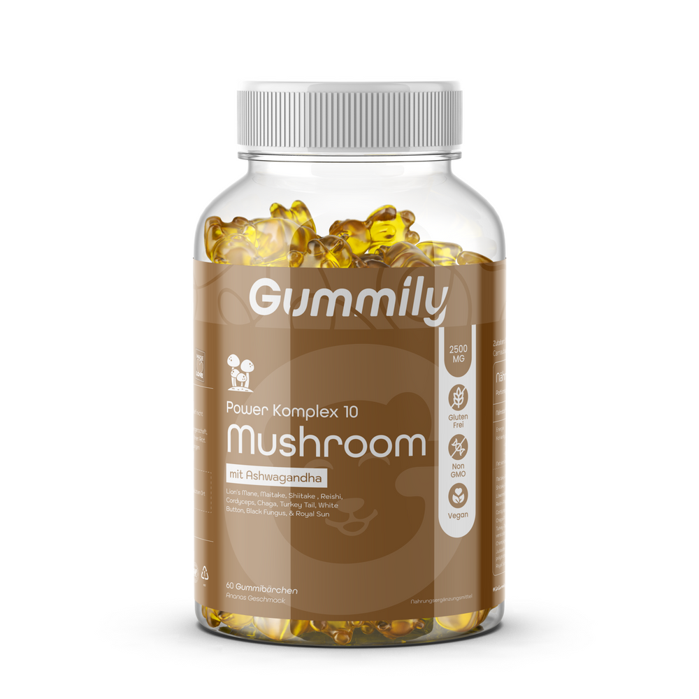 10 Mushroom Complex Gummies with Ashwagandha – Vegan