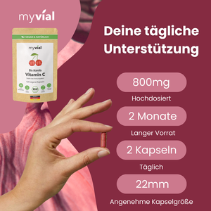 Bio Vitamin C Kapseln aus Acerola