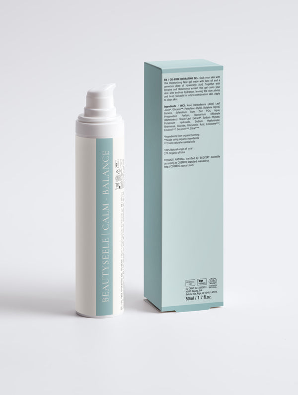 BeautySeele CALM BALANCE Gel Cream – ölfreie Feuchtigkeitspflege, 50 ml