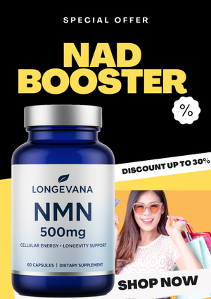 NMN 500mg - NAD+ Booster | Longevana