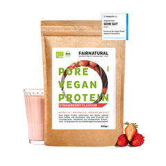 Bio Veganes Proteinpulver Erdbeere ohne Soja