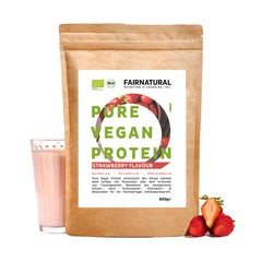 Bio Veganes Proteinpulver Erdbeere ohne Soja