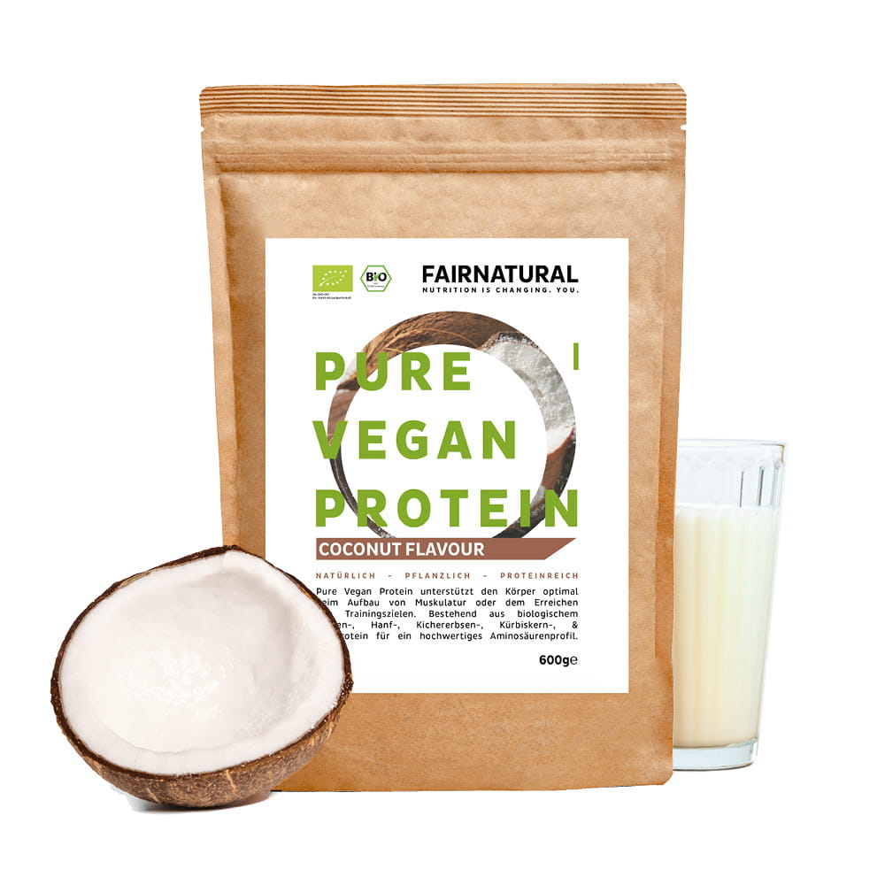 Bio Veganes Proteinpulver Kokos ohne Soja