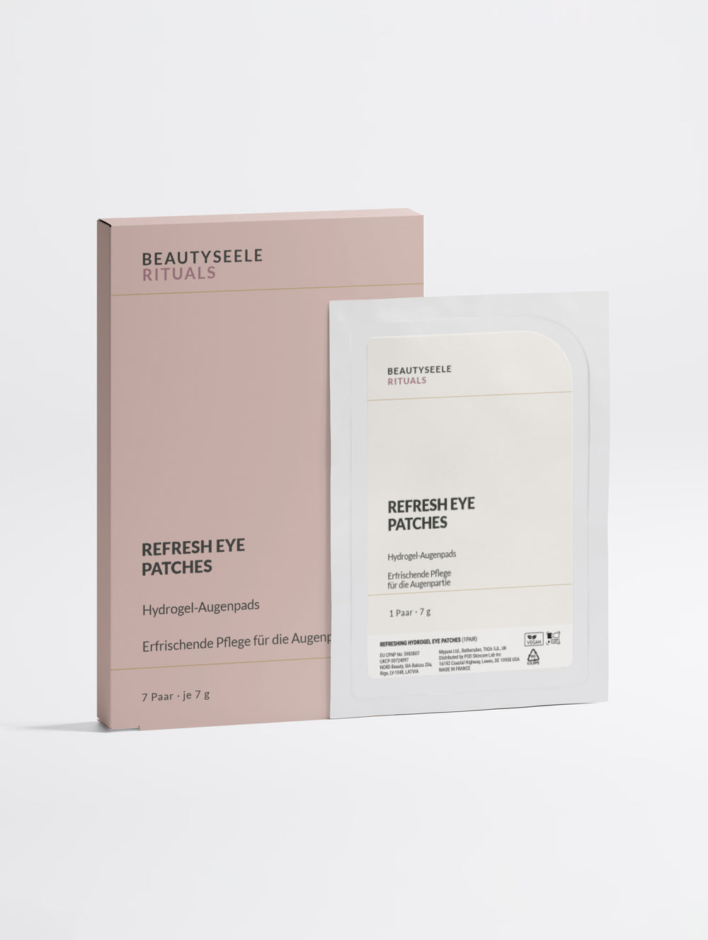 BeautySeele Refresh Eye Ritual – Hydrogel-Augenpads mit Hyaluronsäure