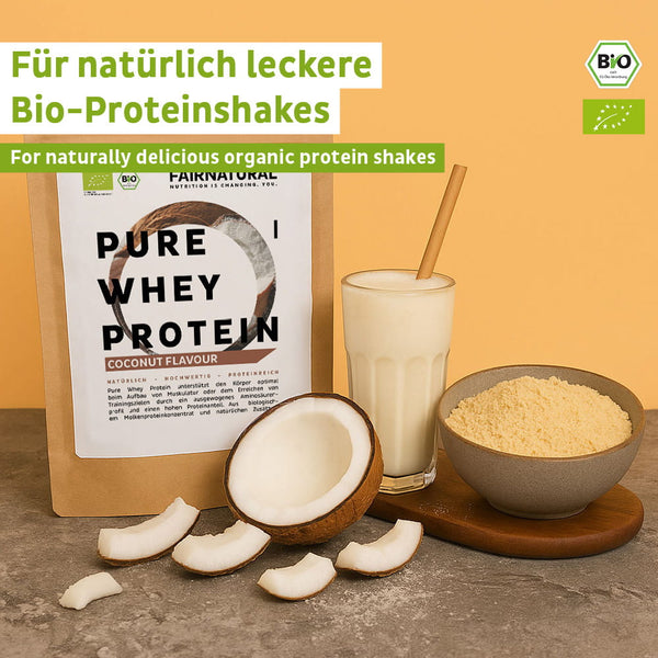 Bio Whey Protein Pulver Kokos