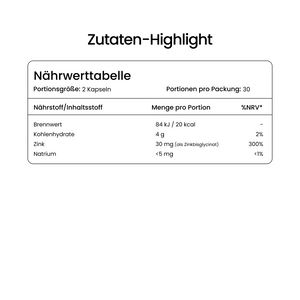 Zinc Bisglycinate Capsules