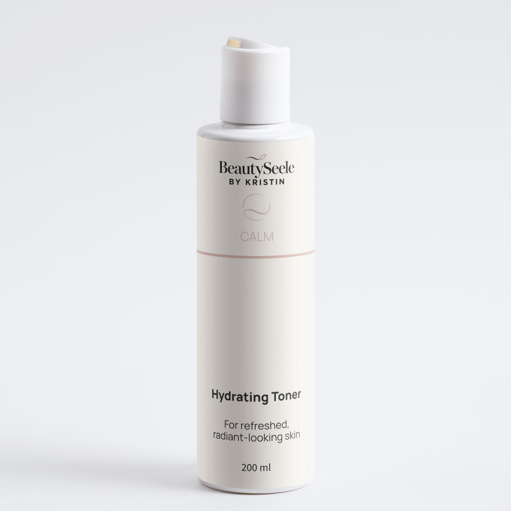 BEAUTYSEELE CALM Hydrating Toner ist ein leichtes Gesichtswasser mit Rosenwasser und Hyaluronsäure.