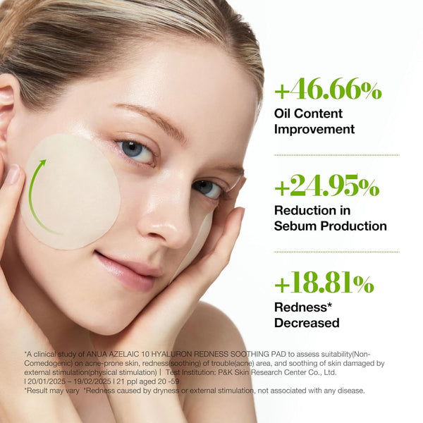 Anua Azelaic 10 Hyaluron Redness Soothing Pad
