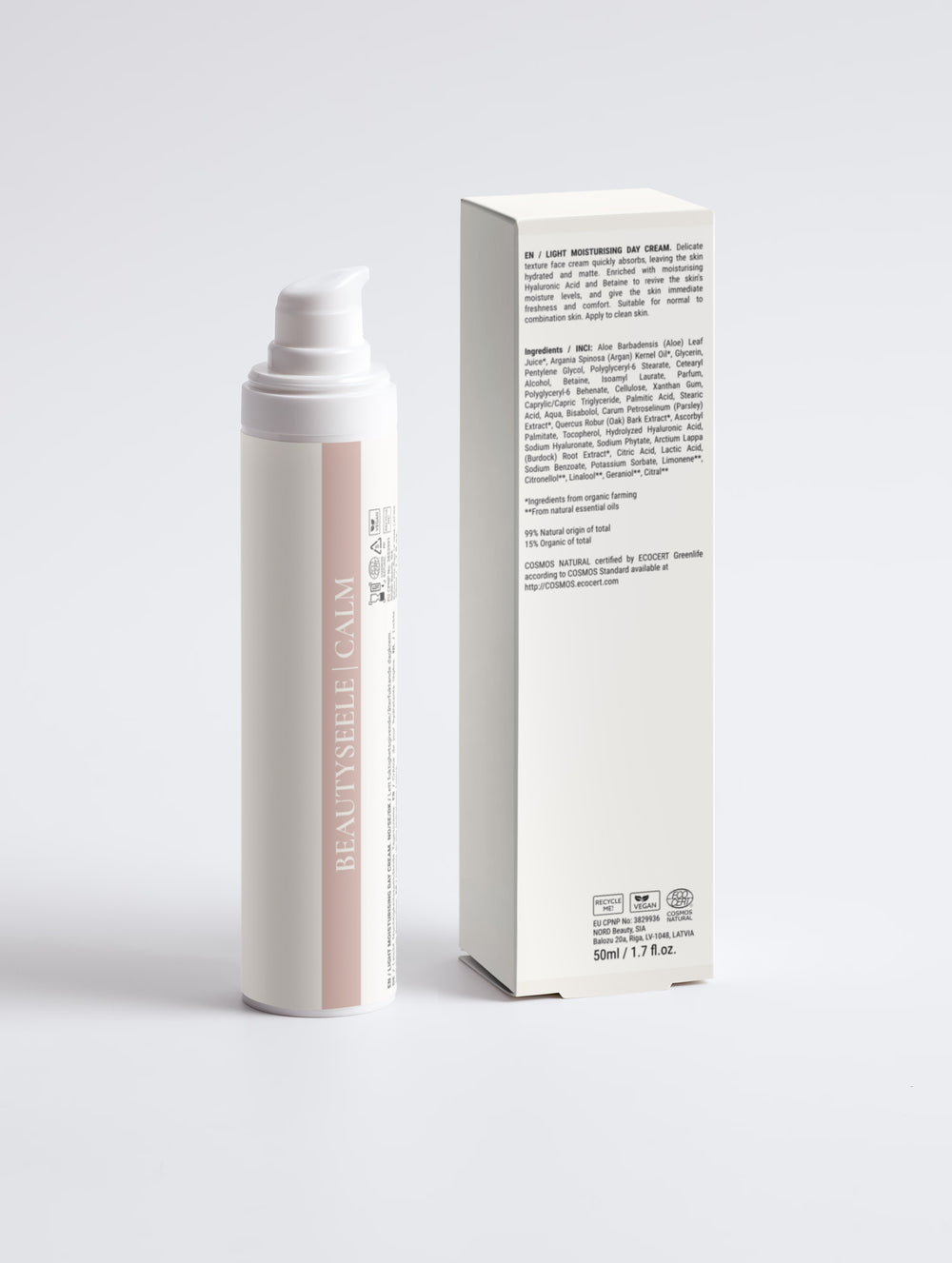 BeautySeele CALM Daily Cream – leichte Feuchtigkeitscreme, 50 ml
