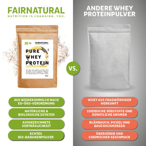Bio Whey Protein Pulver Banane