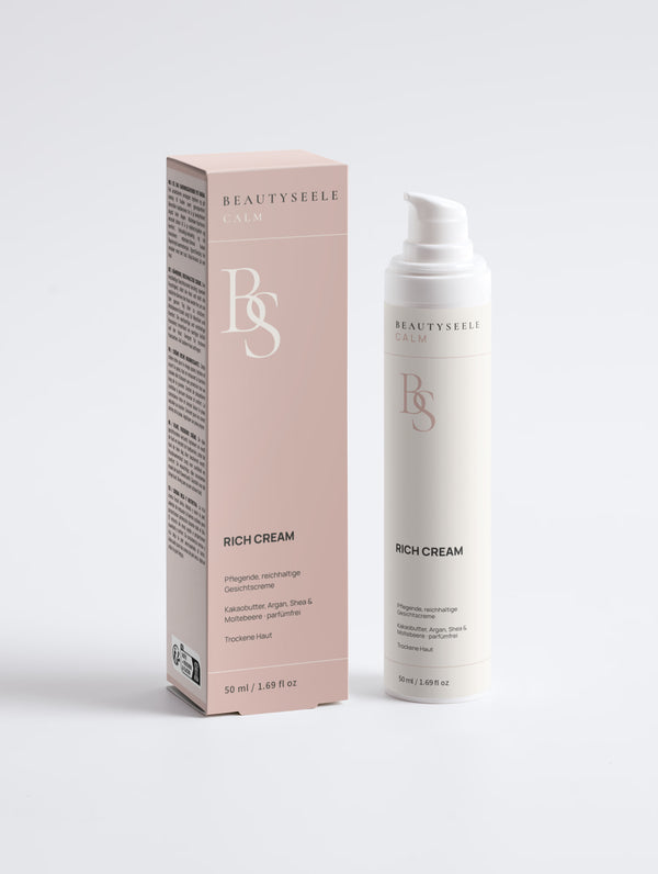 BEAUTYSEELE CALM Rich Cream – reichhaltige Gesichtscreme für trockene Haut, 50 ml
