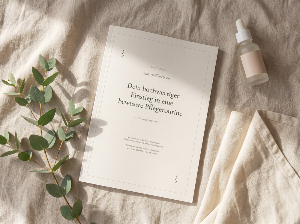 BeautySeele Starter-Workbook Cover – digitales Hautpflege-Workbook für eine bewusste Pflegeroutine
