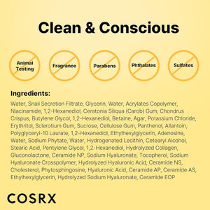 COSRX Advanced Snail Mucin Glass Glow Hydrogel Mask 3St. - Gesichtsmaske