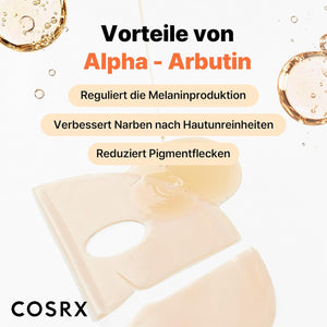 COSRX the Alpha-Arbutin Discoloration Care Hydrogel Mask 3er Pack