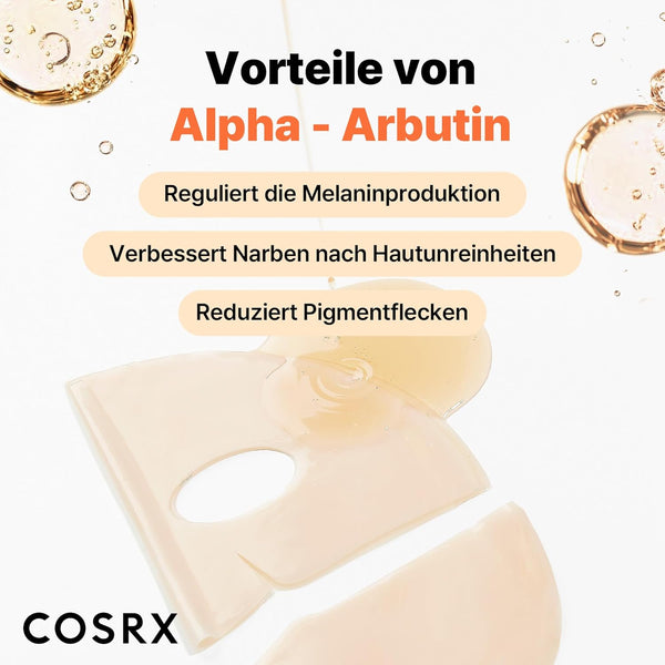 COSRX the Alpha-Arbutin Discoloration Care Hydrogel Mask 3er Pack