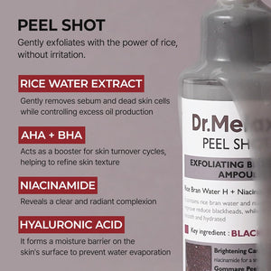 Dr.Melaxin Peel Shot Exfoliant Black Rice Ampoule 80ml