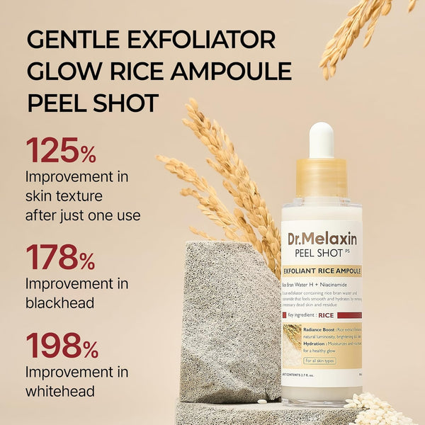Dr.Melaxin Peel Shot Exfoliant White Rice Ampoule 80ml