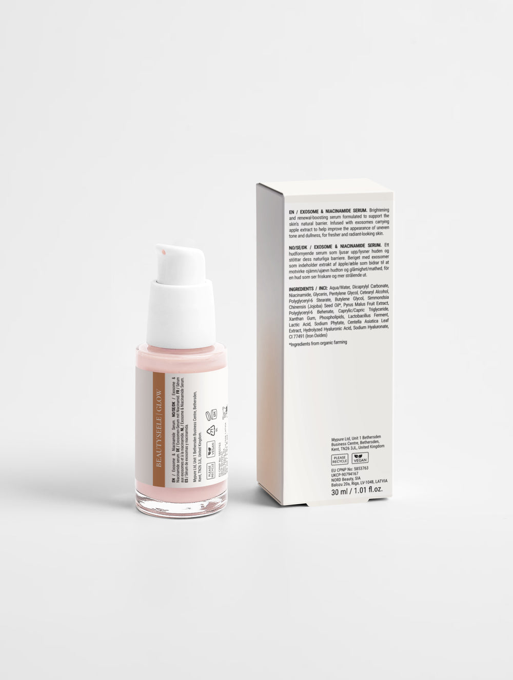 BEAUTYSEELE GLOW Renew Serum – Niacinamid & Hyaluronsäure, 30 ml