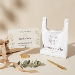 Zeit für mich – Studio-Gutschein & BeautySeele Tote Bag