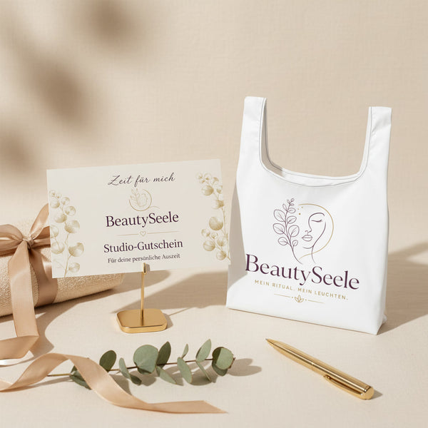 Zeit für mich – Studio-Gutschein & BeautySeele Tote Bag