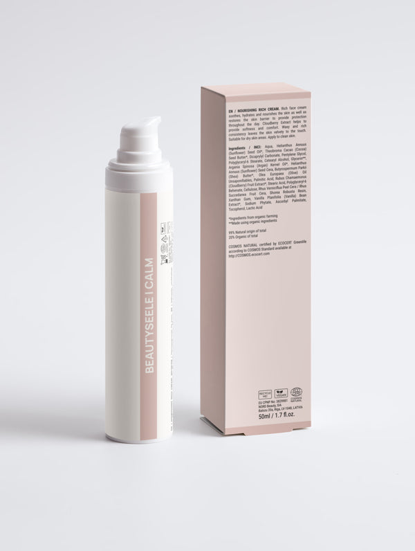 BEAUTYSEELE CALM Rich Cream – reichhaltige Gesichtscreme für trockene Haut, 50 ml