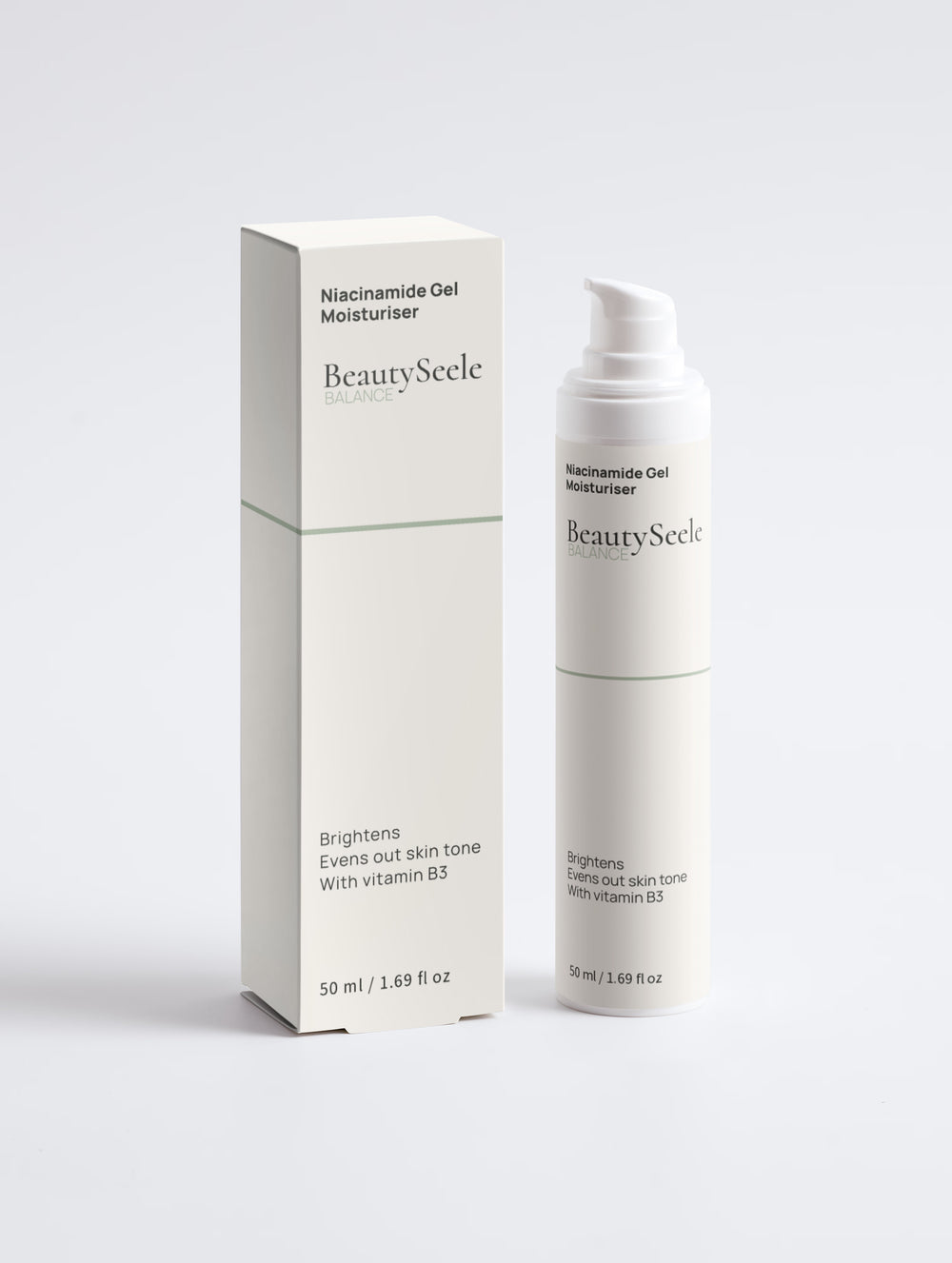 BEAUTYSEELE CALM BALANCE Niacinamide Gel – Feuchtigkeitsgel mit 5% Niacinamid, 30 ml