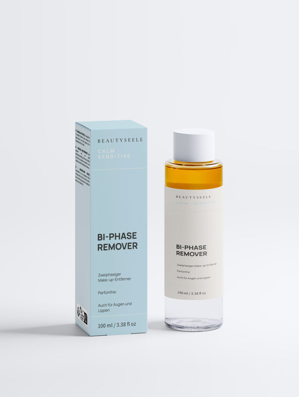 BEAUTYSEELE CALM SENSITIVE Bi-Phase Remover – parfümfreier Make-up-Entferner für Augen & Lippen, 100 ml