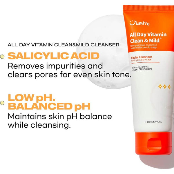 Jumiso All Day Vitamin Clean & Mild Facial Cleanser 150 ml