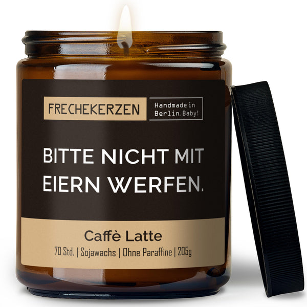 Freche Kerze | bitte nicht mit eiern werfen.