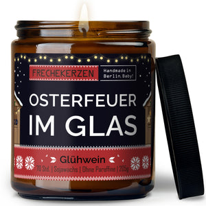 Kerze mit Deckel | osterfeuer im glas