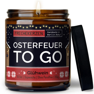 Kerze mit Spruch | osterfeuer to go