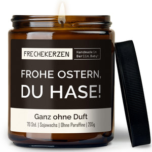 Deko Kerze | frohe ostern, du hase!